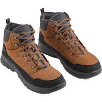 移动端、京东百亿补贴：迪卡侬 男士冬季保暖防水中帮徒步鞋SH100 2024年新 棕色 45