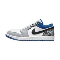 NIKEJordan官方耐克乔丹AIR JORDAN 1 LOW SE AJ1男子运动鞋DM1199 43 140白色/暗滨海蓝/黑/水泥灰/浅烟灰