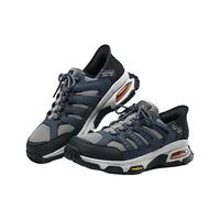 斯凯奇(Skechers)闪穿鞋2024年男鞋户外越野徒步跑步鞋气垫缓震休闲运动鞋237322C 海军蓝色/灰色/NVGY 39