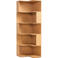  LINSY KIDS 简约现代 儿童书架  【原木色】KN6X-A转角书架0.4m 长398mm;宽398mm;高1803mm 5层