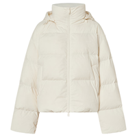 MO&Co.羽绒服2025冬90鸭绒双层领短款【轻暖漫游系列】MBE4EINT05 米白色 XS /155