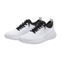 多走路 DUOZOULU云彩鞋男鞋轻便走路鞋百搭透气日常运动休闲鞋 【男款】黑白 45