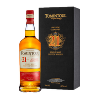 TOMINTOUL托明多21年TOMINTOUL苏格兰单一麦芽威士忌酒洋酒700ml 700ml