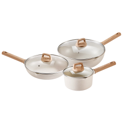 苏泊尔 锅具套装星石不粘锅炒锅 TP2302E 不粘三件