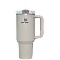 STANLEY网红大头冰杯男女士成人保冷保温吸管杯大容量把手车载水杯1.18L 薄暮月灰