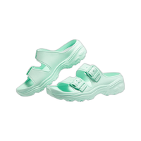 斯凯奇（Skechers）厚底凉鞋软底外穿休闲运动拖鞋女鞋日常休闲鞋子111246 MNT/薄荷色 35