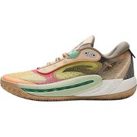 ANTA 安踏 狂潮6 男子篮球鞋 112431106Q-7 榴莲黄/烟尘棕/荧光粉 47