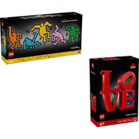 乐高（LEGO）积木拼装玩具21034林的舞蹈人物+31216 LOVE雕塑 