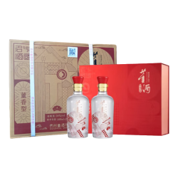 董酒 到手两箱）董酒红色经典 董香型白酒 54度 500ml*2瓶*3盒整箱装（买1送1）