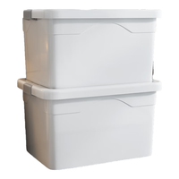 星优收纳箱家用塑料衣服衣物储物箱搬家加厚超大整理箱子大容量 极光白【优选加厚材质】 150#【56*40*33cm】