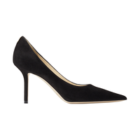 JIMMY CHOO LOVE系列经典细跟绒面高跟尖头单鞋女春