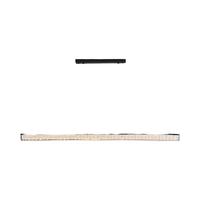 寻灯阁餐厅吊灯全铜树脂一字长条吊线灯吧台岛台轻奢侘寂风中山灯具 黑擦金 长147cm 三色变光 全铜+树脂
