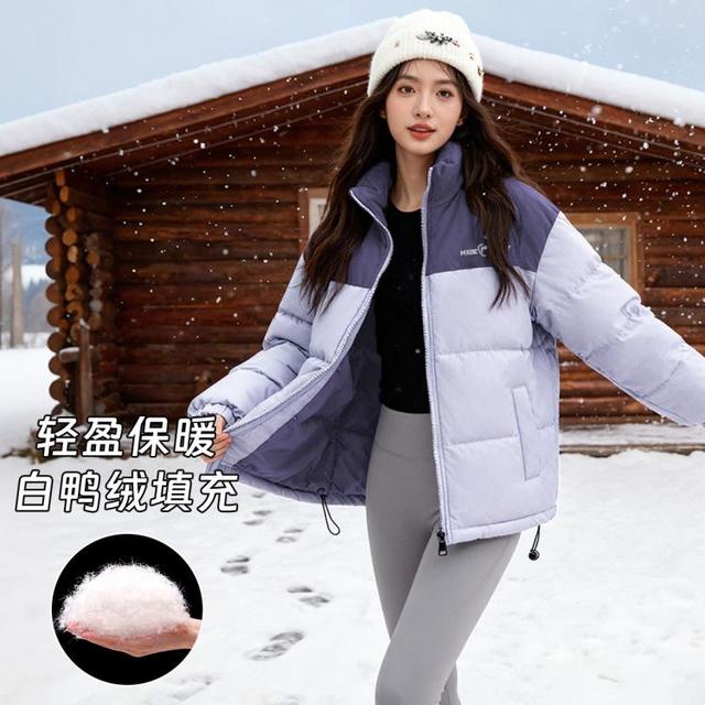麦斯迪森 MXDC SPORT 男女情侣款抗寒锁温秋冬款白鸭绒羽绒服轻盈保暖立领宽松版显瘦