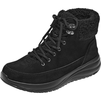斯凯奇Skechers舒适缓震耐磨高帮女士休闲靴144770 全黑色/BBK 37