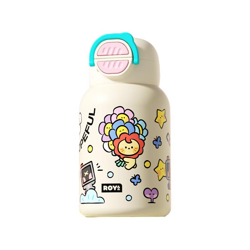 莱尼尼白570mL  赠礼品袋+杯套+姓名贴+贴纸+杯刷吸管刷