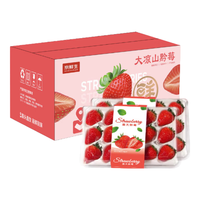 京鲜生 黔莓大凉山露天草莓 两盒装600g 新鲜水果源头直发
