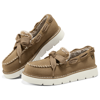 斯凯奇（Skechers）女士休闲乐福鞋114765 栗色/CSNT 36