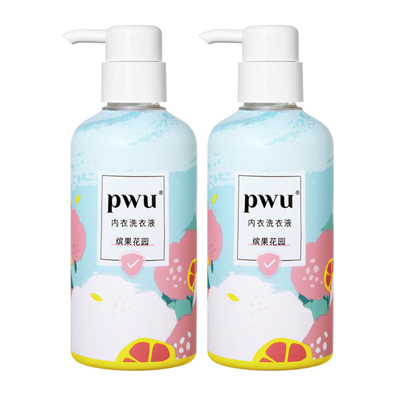 朴物大美PWU内衣内裤洗衣液清洗液抑菌专用内衣洗衣液手洗不伤手 樱花 500ml 3瓶