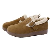 西遇 毛毛勃肯鞋女加绒 棕黄色