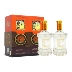 白云边 十五年陈酿 浓酱兼香型白酒 42度 500ml*2瓶（含礼袋）家乡酒