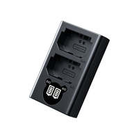 绿联 UGREENNP-FZ100索尼相机电池充电器 适用sony a7m4/a7m3/a7c2/a7r3/a7r4/a9/ZV-E1/A6700双口电池充电器