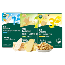 英氏 YEEHOO 英氏 多乐能系列 松脆米饼 3阶 牛奶香蕉味 18g