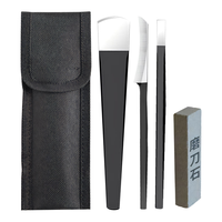 兴福堂 扬州三把刀 修脚刀套装修甲刀修脚工具去死皮脚老茧灰厚指甲沟嵌甲专业修脚工具 免磨已开刃3件套