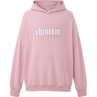CHINISM 纯棉舒适25秋烫钻Logo印花宽松连帽卫衣百搭男女同款