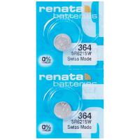 Renata364手表电池SR621SW适用于天梭DW罗西尼浪琴CK阿玛尼铁达时化石瑞士原装钮扣男女石英纽扣电子通用型号