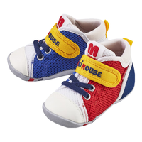 MIKIHOUSE日本制婴童透气学步凉鞋 红黄色 15内长15cm二段