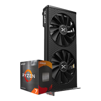 讯景(XFX)RX 6650XT 8GB 战狼版 台式机办公游戏独立显卡 +AMD 锐龙7 5700X3D