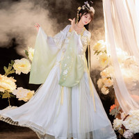 如夢霓裳 如梦霓裳琵琶语|如梦霓裳原创汉服女仙气对襟上襦12破交窬长裙秋季薄款 白色诃子 均码