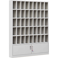 中伟水杯柜茶水柜员工碗柜水杯存放柜钢制储物柜45格