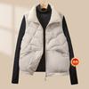 她池 女士立领拉链保暖棉马夹 宽松马甲棉衣 2024秋冬新款