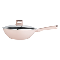 Debo德铂炒锅不粘锅麦饭石色炒菜锅八角锅32cm通用灶具