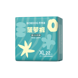 巴布豆 菠萝mini拉拉裤纸尿裤弱酸亲肤超薄透气夏季尿裤 L24片