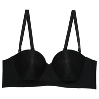 【防滑贴设计 不易掉杯】轻薄大胸显小净痕舒适防滑承托聚拢文胸