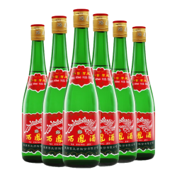 西凤酒 绿瓶盒装省外版 45度 500ml*6盒 整箱装