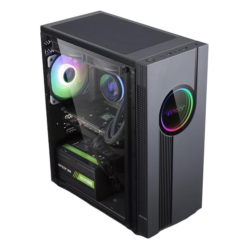 lingrui/领睿 二十四核RTX4060独显 台式电脑主机  E5-2450 v2 512GB GT730 16GB