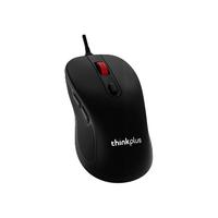  thinkplus 人体工学 有线鼠标  大红