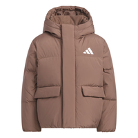 adidas 阿迪达斯儿童羽绒服 600蓬松度 棕色 158