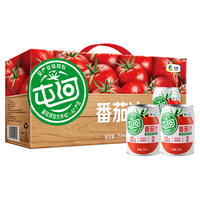 屯河 100%番茄汁 0添加蔗糖防腐剂果蔬汁饮料西红柿汁 250ml*10 中粮