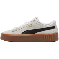 PUMA 彪马 官方 新款女子厚底休闲鞋松糕鞋 SMASH PLATFORM 373037 白-黑色-树胶色-07 37