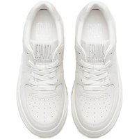 莱尔斯丹 le saunda2024春季Y系列时尚休闲厚底增高低帮板鞋小白鞋女鞋5M47101 米白色 OWL 39