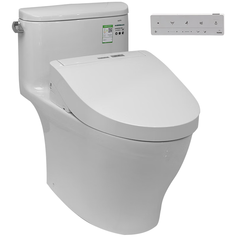 TOTO 东陶家用即热智能马桶喷射虹吸卫洗丽除菌电动坐便器CW887+3M460