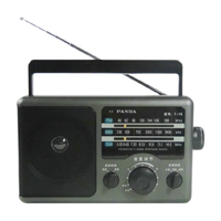 PANDA 熊猫 T-16老传统大台式桌面三波段全波段频率收音机老人半导体干电池交直流电收音机（升级版）