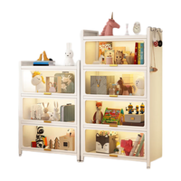  家惠优选 防尘 书柜 储物柜 置物架 收纳展示柜  白色五层长800宽320高1440 长800mm;宽320mm;高1440mm