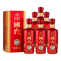 国台 国标 53度酱香型白酒 500ml 茅台镇大曲坤沙酱香酒 中秋 国标2017年酿造整箱装