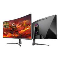 万利达(Malata)34英寸21:9带鱼屏 WQHD准4K 100Hz 1500R曲面HDMI接口三边微边超薄高清电竞游戏电脑显示器 W3601J