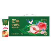 移动端、京东百亿补贴：汇源 100%桃混合果汁饮料 200ml*12盒 礼盒装